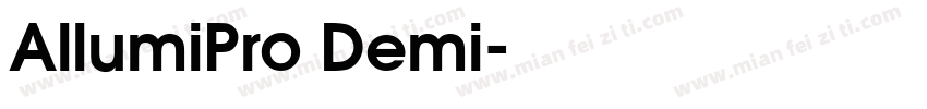 AllumiPro Demi字体转换